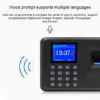 F01 Fingerprint Time Attendance Machine with 2.4 inch TFT Screen, US Plug — ACS2685UK