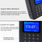 F01 Fingerprint Time Attendance Machine with 2.4 inch TFT Screen, US Plug — view 5