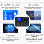 F01 Fingerprint Time Attendance Machine with 2.4 inch TFT Screen, US Plug — view 6
