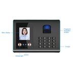 FA01 Face Recognition Fingerprint Time Attendance Machine — view 3