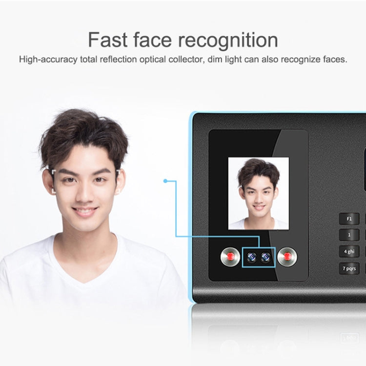 FA01 Face Recognition Fingerprint Time Attendance Machine — view 6