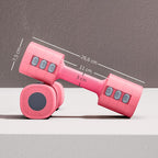 5kg 4-in-1 Adjustable Dumbbell Set, Pairs of 1kg/1.5kg/2kg/2.5kg Dumbbells with Non-Slip Handles, Cherry Pink