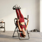 3-in-1 Inversion Bench/Table with 3 Inversion Angles, Push-up & Pull-up Bars, and Headrest