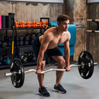 Set of 2 Rubber-Coated Steel Weight Plates (20kg) for Barbells