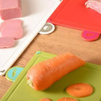 ZENO 4-Piece Color-Coded Cutting Board Set with Non-Slip Index and Stand