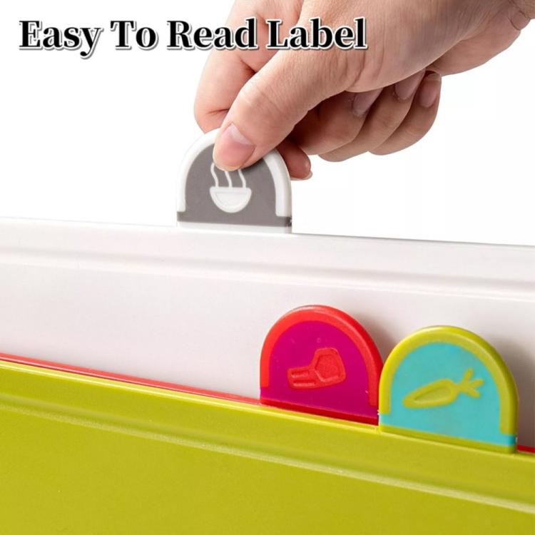ZENO 4-Piece Color-Coded Cutting Board Set with Non-Slip Index and Stand