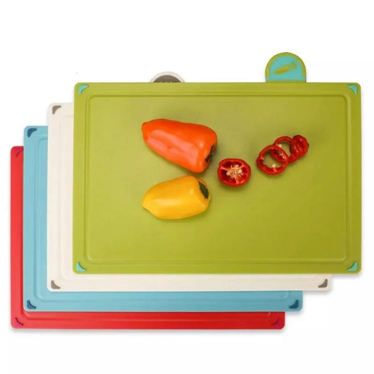 ZENO 4-Piece Color-Coded Cutting Board Set with Non-Slip Index and Stand