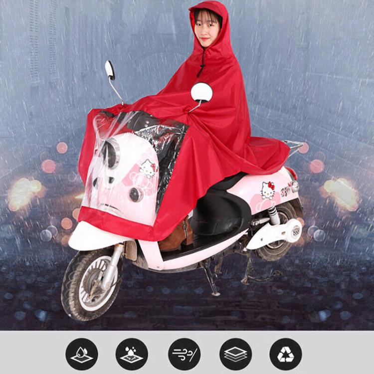 Universal waterproof raincoat for mobility scooters, hooded poncho