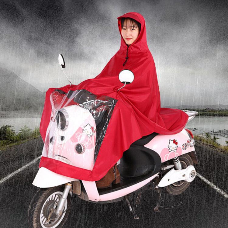 Universal waterproof raincoat for mobility scooters, hooded poncho