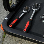Mobile Workshop Stool with Wheels, Tool Tray, and Steel Frame – 100 kg Load Capacity – Red (for Garage)
