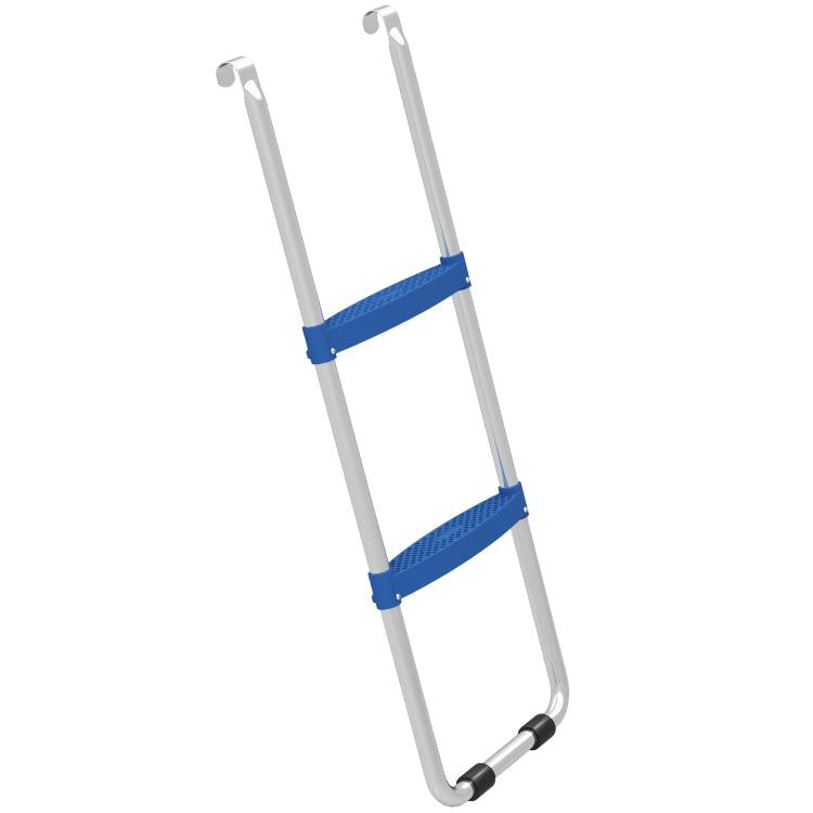 Trampoline Ladder, 2-Step Entry Ladder with 150 kg Capacity, Galvanized Steel Frame, 32 x 63 cm (Blue)