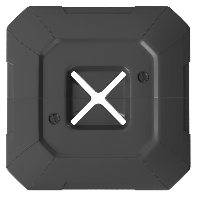 2PCS/Set Water-Fillable HDPE Base Set for Cantilever Parasol, 101x101x12 cm, Black