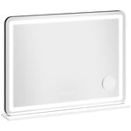 80x60cm lighted makeup mirror, dimmable LED vanity mirror, RGB lighting, 3 color temperatures, white — view 12