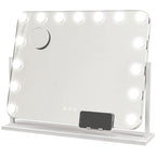 LED-lit Makeup Mirror with Adjustable Brightness, Magnification, USB Charging, and 360-degree Rotation, 63 x 50 cm — view 12