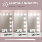 LED-lit Makeup Mirror with Adjustable Brightness, Magnification, USB Charging, and 360-degree Rotation, 63 x 50 cm — view 9