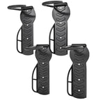Set of 4 wall-mounted bike racks, wall hooks for bike hangers, for indoor and outdoor use, 25.5 x 10.5 x 4 cm, black
