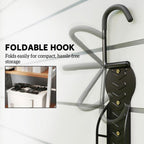 Set of 4 wall-mounted bike racks, wall hooks for bike hangers, for indoor and outdoor use, 25.5 x 10.5 x 4 cm, black