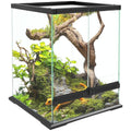 Terrarium, glass enclosure, lockable, cable management, 45x45x60cm, black