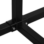 Rack for 2 kayaks, surfboards, or stand-up paddleboards; metal frame; width-adjustable (144–180 cm).