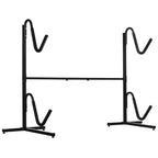 Rack for 2 kayaks, surfboards, or stand-up paddleboards; metal frame; width-adjustable (144–180 cm).