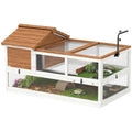 Tortoise house, 2-level enclosure, lamp holder, small animal cage, orange