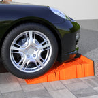 Set of 2 Plastic Car Ramps, 5-Ton Max Load, 91x30x21 cm, Orange
