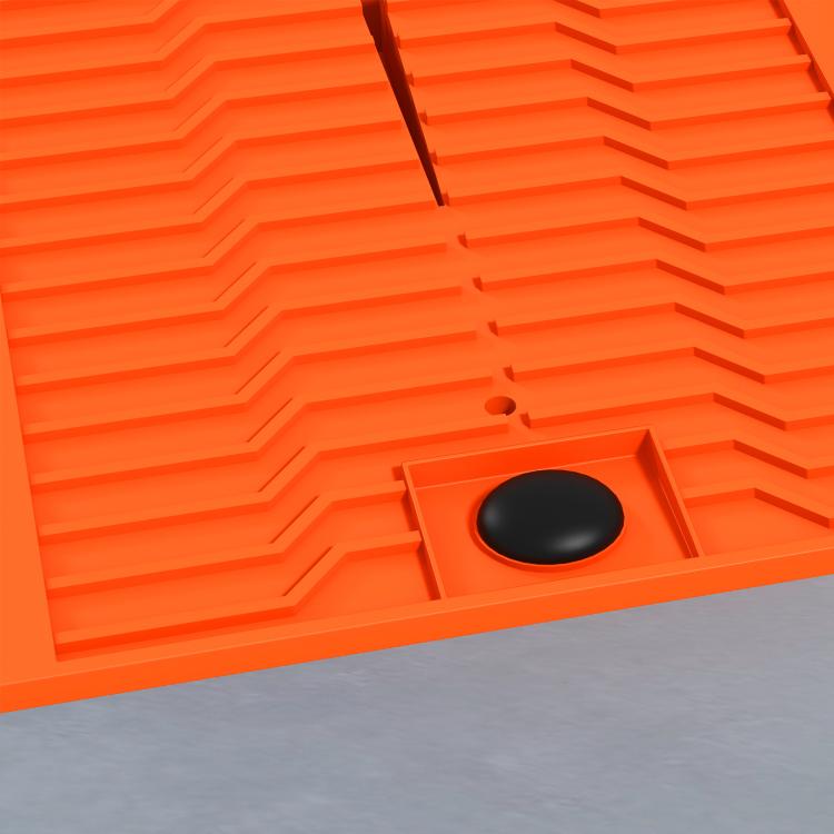 Set of 2 Plastic Car Ramps, 5-Ton Max Load, 91x30x21 cm, Orange