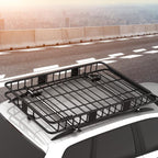 Adjustable metal car roof rack (length: 109–162 cm), max. load 100 kg