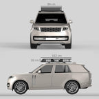 Adjustable metal car roof rack (length: 109–162 cm), max. load 100 kg
