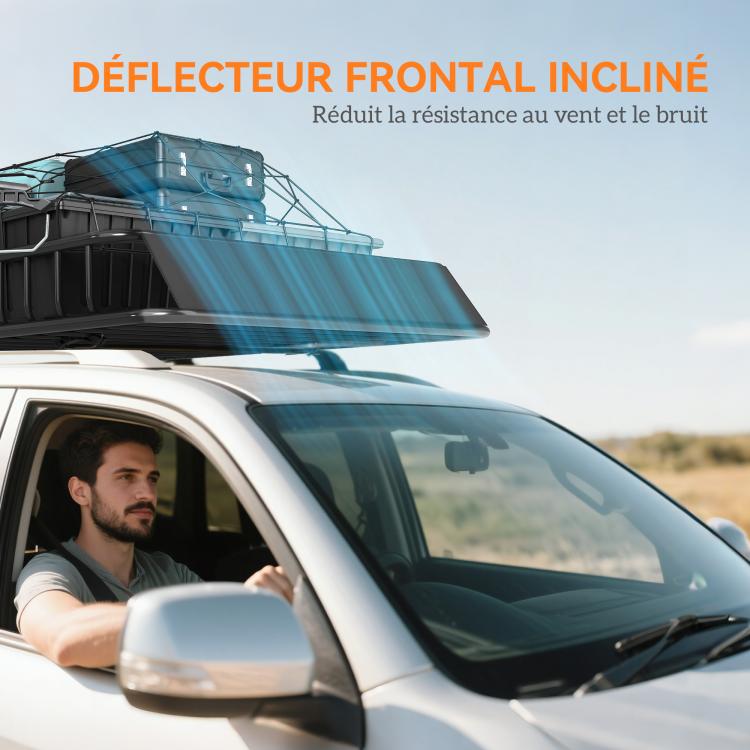 Adjustable metal car roof rack (length: 109–162 cm), max. load 100 kg