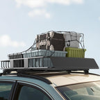 Adjustable metal car roof rack (length: 109–162 cm), max. load 100 kg