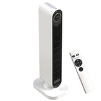 2000W ABS Fan Heater with Remote Control, Oscillation and Timer, 30x22x82.5 cm, White — view 2