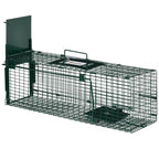 Rat, Mice, and Nutria Trap Cage with Single Door, 60x18x20cm, Green — view 2