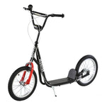 Lightweight height-adjustable kids scooter with brake – Black