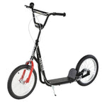 Lightweight height-adjustable kids scooter with brake – Black