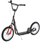 Lightweight height-adjustable kids scooter with brake – Black