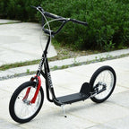 Lightweight height-adjustable kids scooter with brake – Black