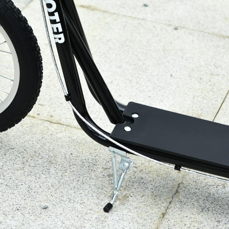 Lightweight height-adjustable kids scooter with brake – Black