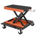Motorcycle Lift 500 kg Capacity, 135–390 mm Height-Adjustable, Steel, Orange