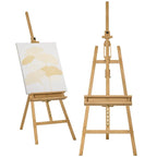 Wooden easel, height-adjustable, foldable, with pen tray, beechwood, 65 x 110 x 180-235 cm — view 12