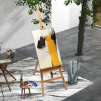 Wooden easel, height-adjustable, foldable, with pen tray, beechwood, 65 x 110 x 180-235 cm — view 3