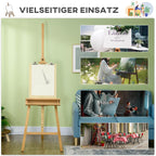 Wooden easel, height-adjustable, foldable, with pen tray, beechwood, 65 x 110 x 180-235 cm — view 10