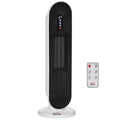 Fan Heater with 24-Hour Timer, 2000W, 2 Modes, Oscillation, Metal (White + Black)