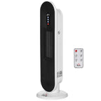 Fan Heater with 24-Hour Timer, 2000W, 2 Modes, Oscillation, Metal (White + Black) — view 2