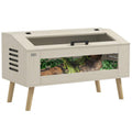 Reptile enclosure, lizard tank, 140 liters, compatible with heat mats, glass window