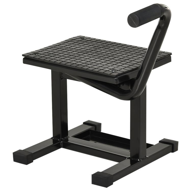 Universal Adjustable Motorcycle Stand, Hydraulic Jack, Motorcycle Lift, Workshop Stand, Off-Road Motorcycle Stand, Motocross Supermoto, Black