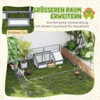 Turtle box, outdoor turtle enclosure, bottomless design, easy to open, turtle house, white — view 11