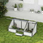 Turtle box, outdoor turtle enclosure, bottomless design, easy to open, turtle house, white — view 4