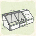 Turtle box, outdoor turtle enclosure, bottomless design, easy to open, turtle house, white — view 5