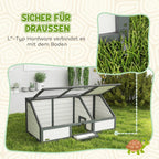 Turtle box, outdoor turtle enclosure, bottomless design, easy to open, turtle house, white — view 6